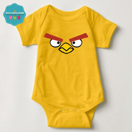 Baby Character Onesies - A-Bird Yellow