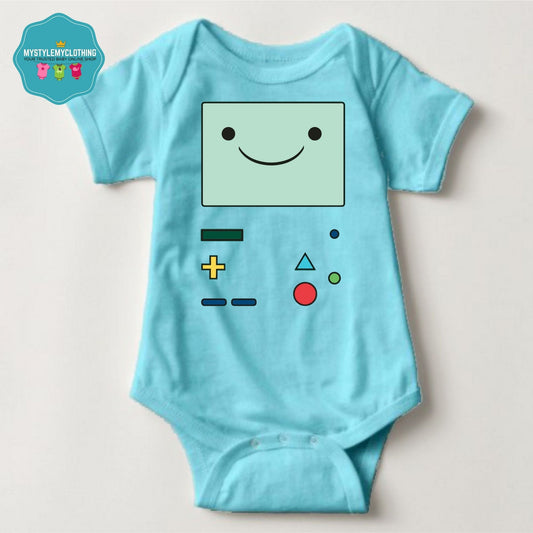 Baby Character Onesies with FREE Name Back Print  - Adventure Time Beemo