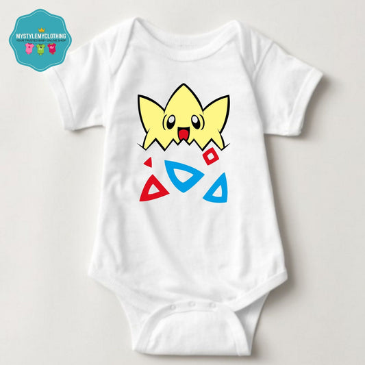 Baby Character Onesies with FREE Name Back Print- Pokemon-Togepi