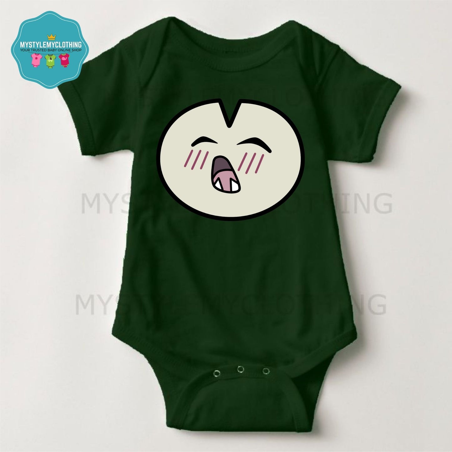 Baby Character Onesies with FREE Name Back Print - Pokemon-Snorlax 2