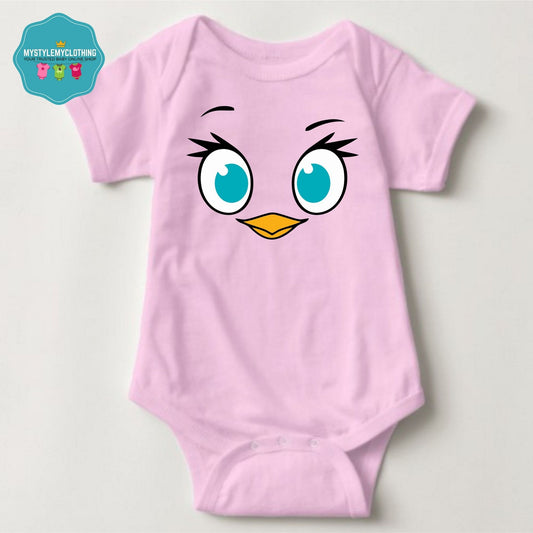 Baby Character Onesies - A-Bird Stella Pink