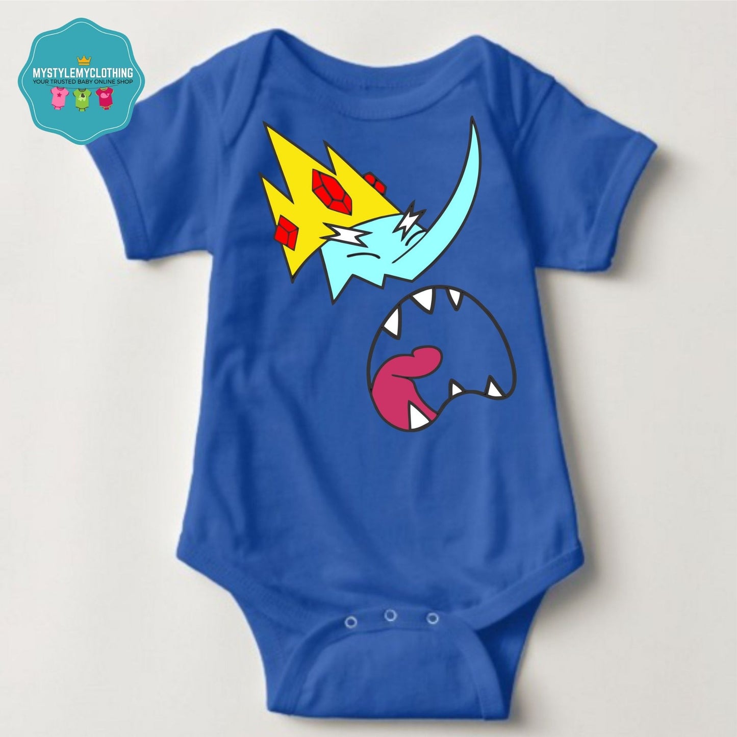 Baby Character Onesies with FREE Name Back Print  - Adventure Time Ice King