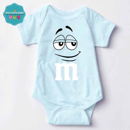 Baby Character Onesies - M&M's Light Blue