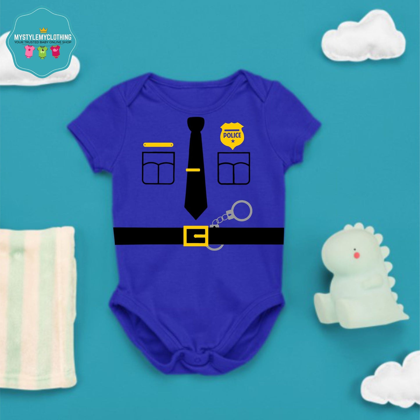 Baby Career Onesies - Police with Free Name Badge