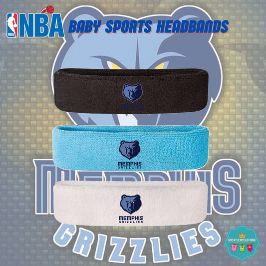 Baby and Kids Basketball Sports Headband - Memphis Grizzlies