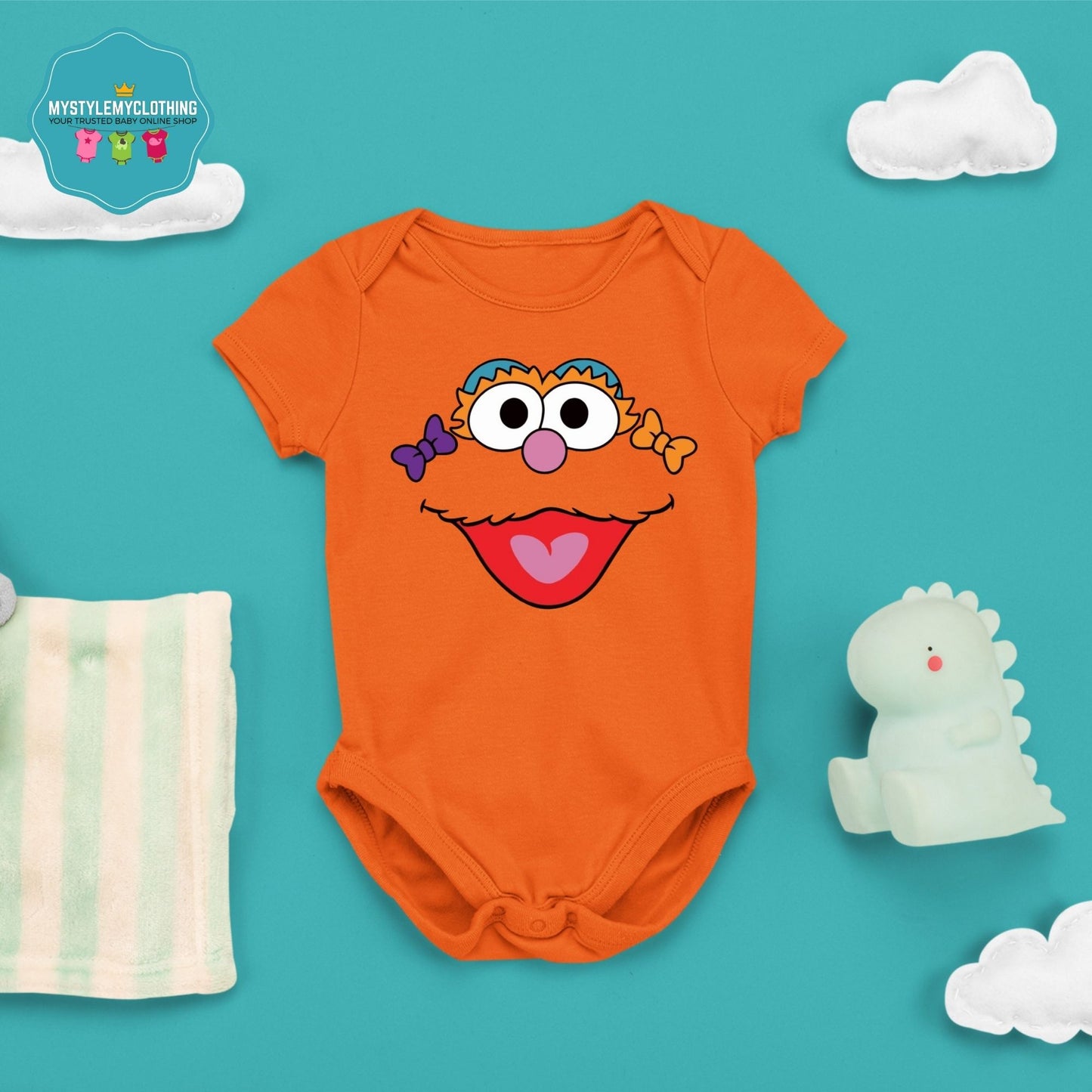 Baby Character Onesies - Sesame St. Zoe