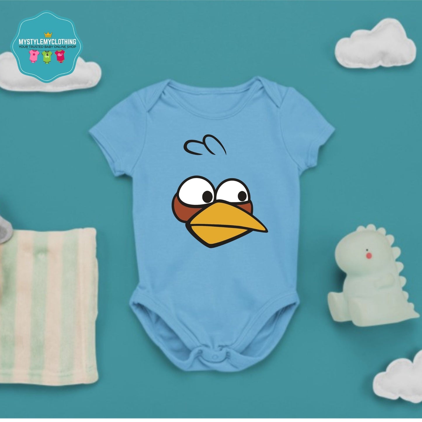 Baby Character Onesies - A-Bird The Blues