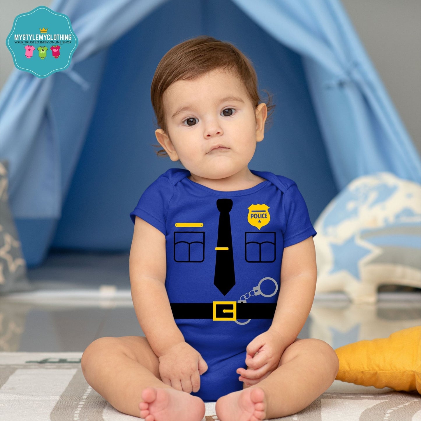 Baby Career Onesies - Police with Free Name Badge