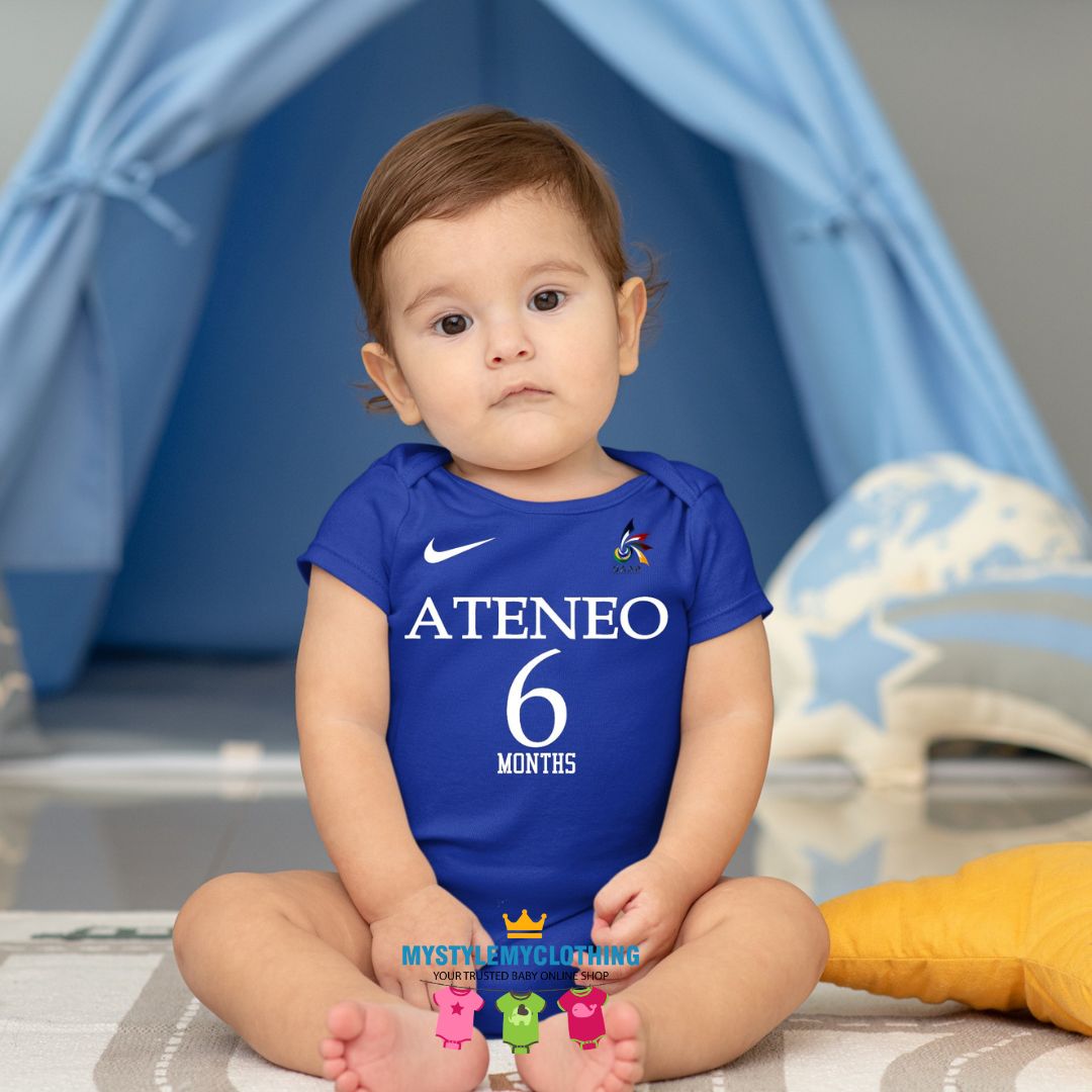 Baby Monthly Onesies - Basketball Jersey UAAP Ateneo Blue Eagles