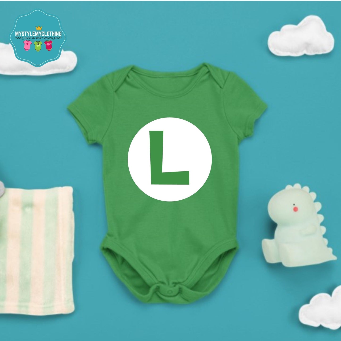 Baby Character Onesies - Luigi