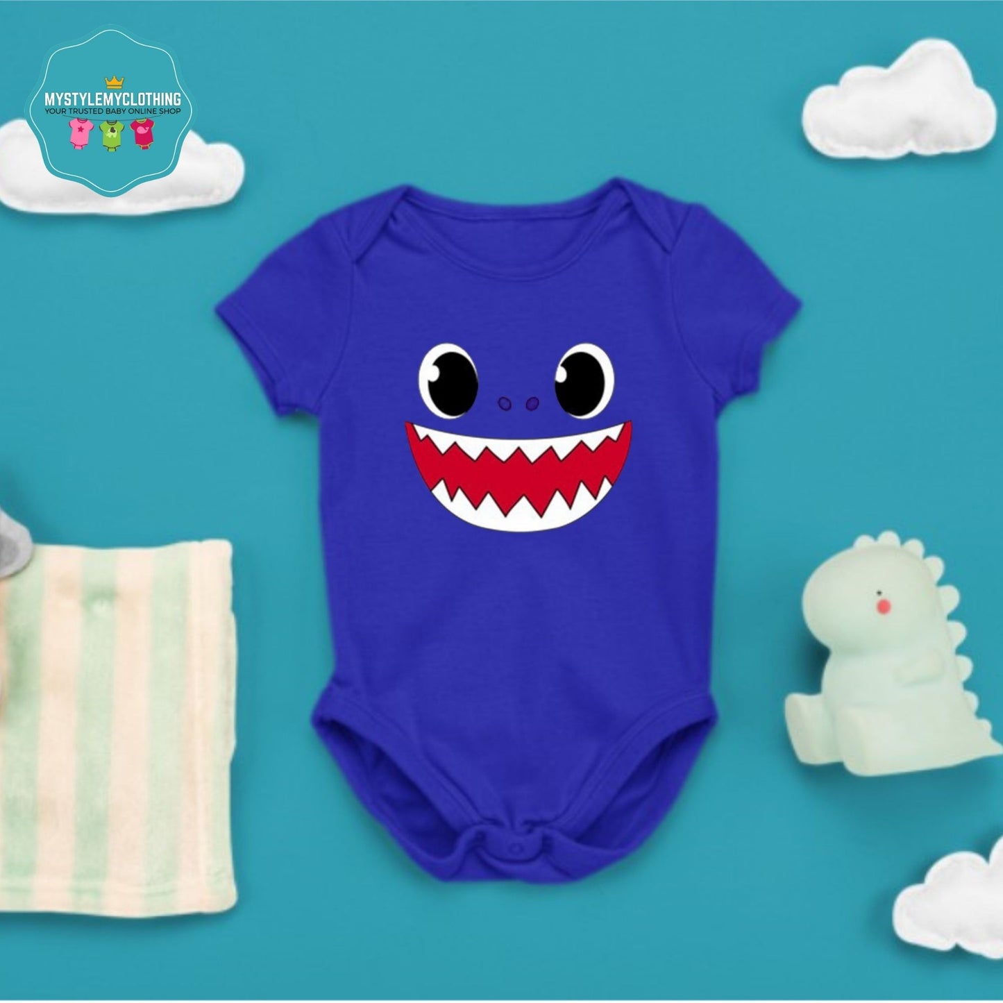 Baby Character Onesies - Daddy Shark