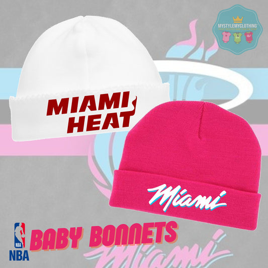 Baby Basketball Bonnets - Miami