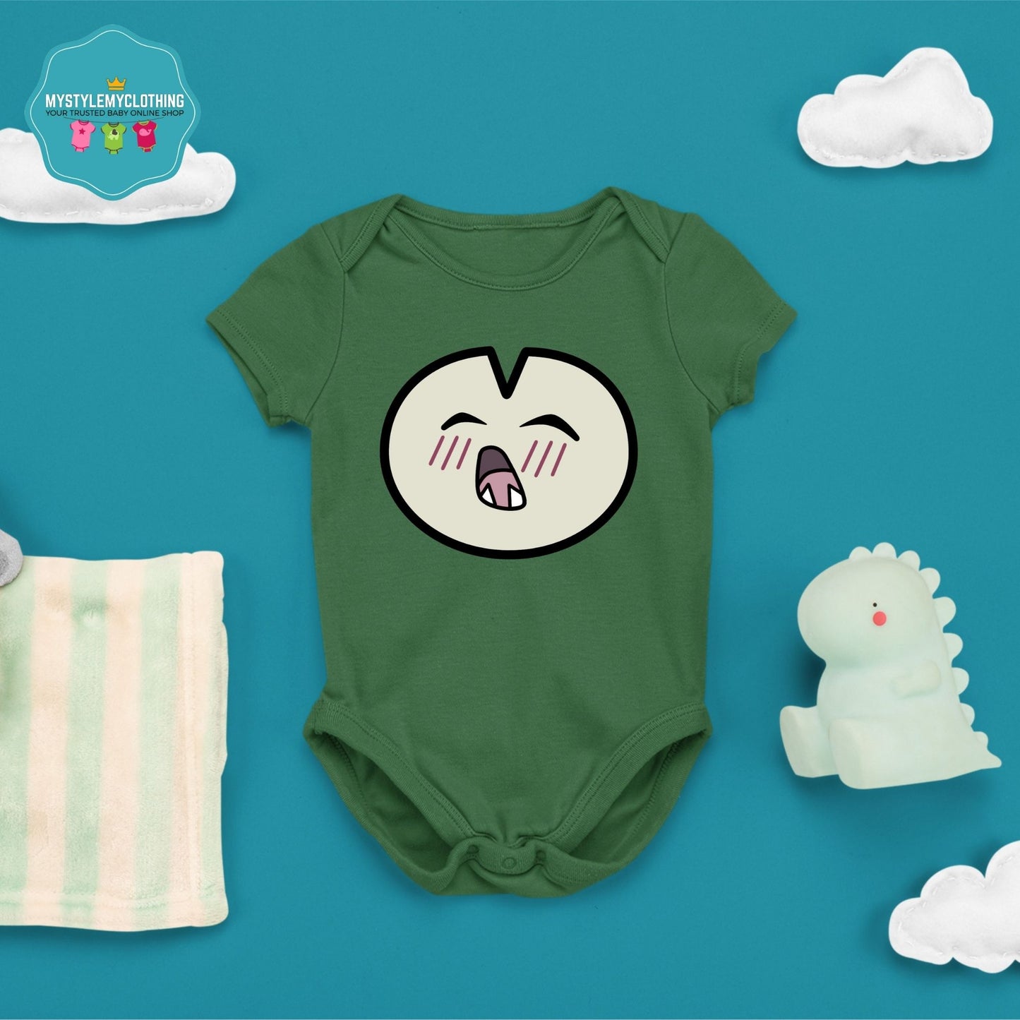 Baby Character Onesies with FREE Name Back Print - Pokemon-Snorlax 2