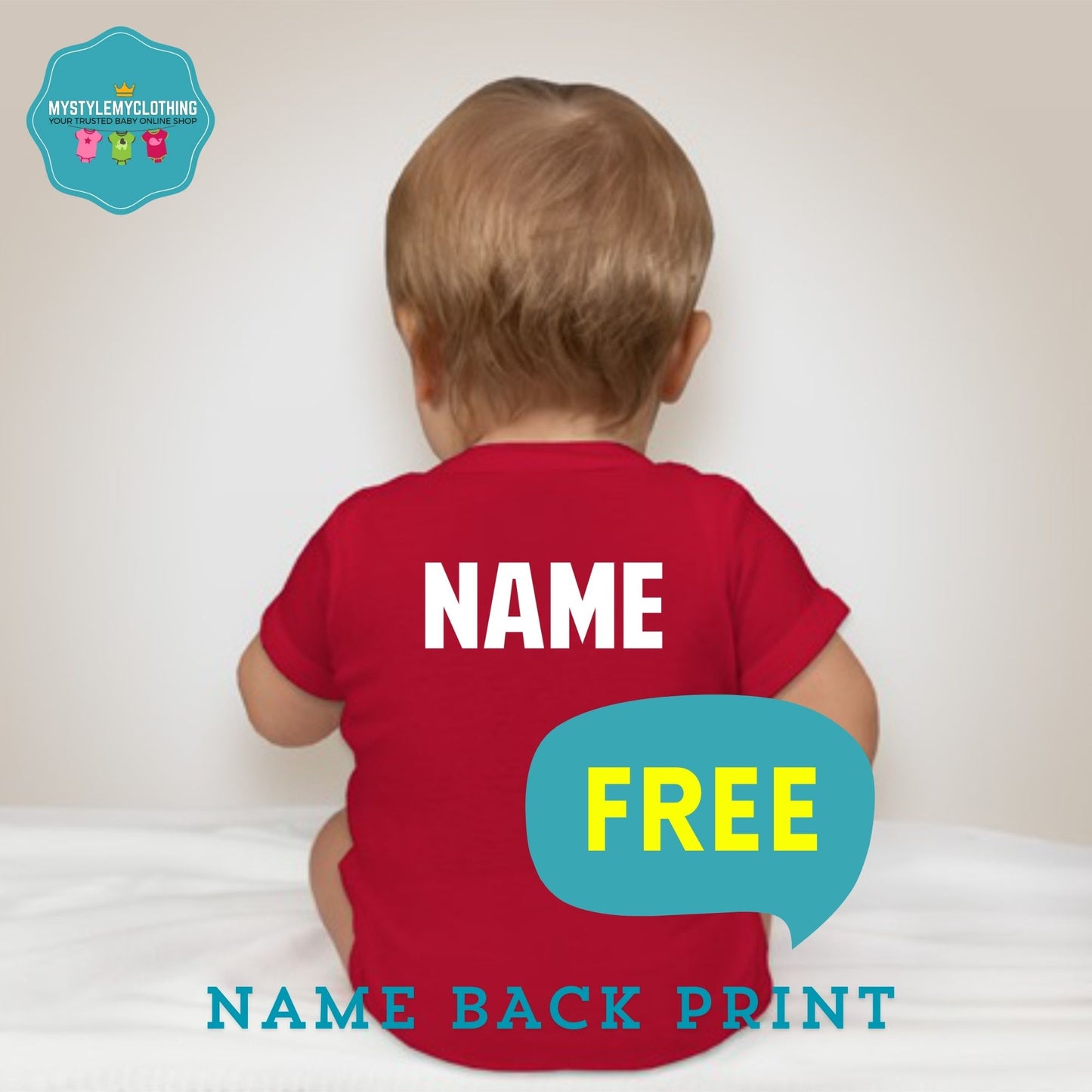 Baby Superhero Onesies with Name Back Print - Ironman-Suit Mark VII