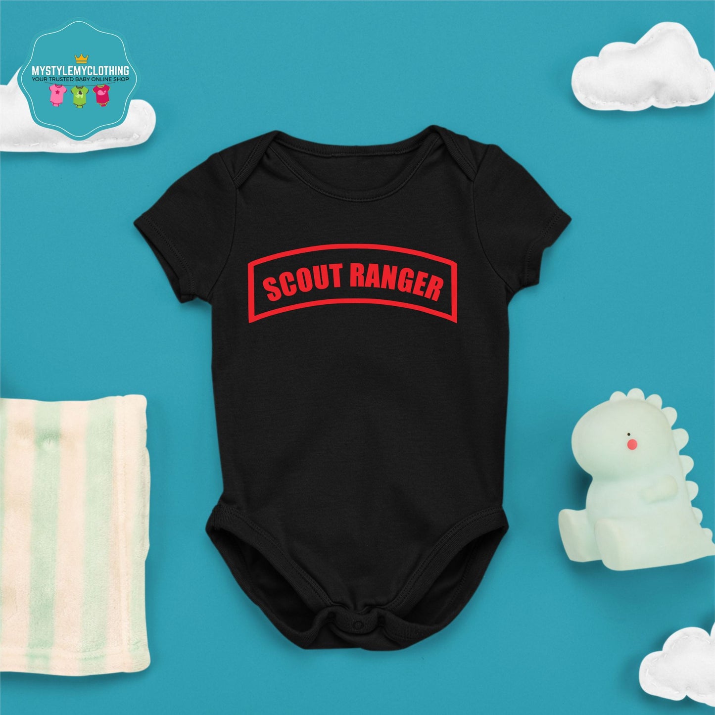 Baby Career Onesies with FREE Name Back Print -Scout-Ranger