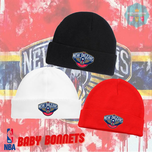 Baby Basketball Bonnets - New Orleans Pelicans