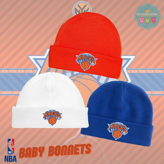 Baby Basketball Bonnets - New York Knicks