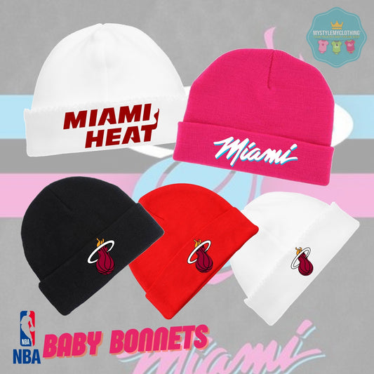 Baby Basketball Bonnets - Miami