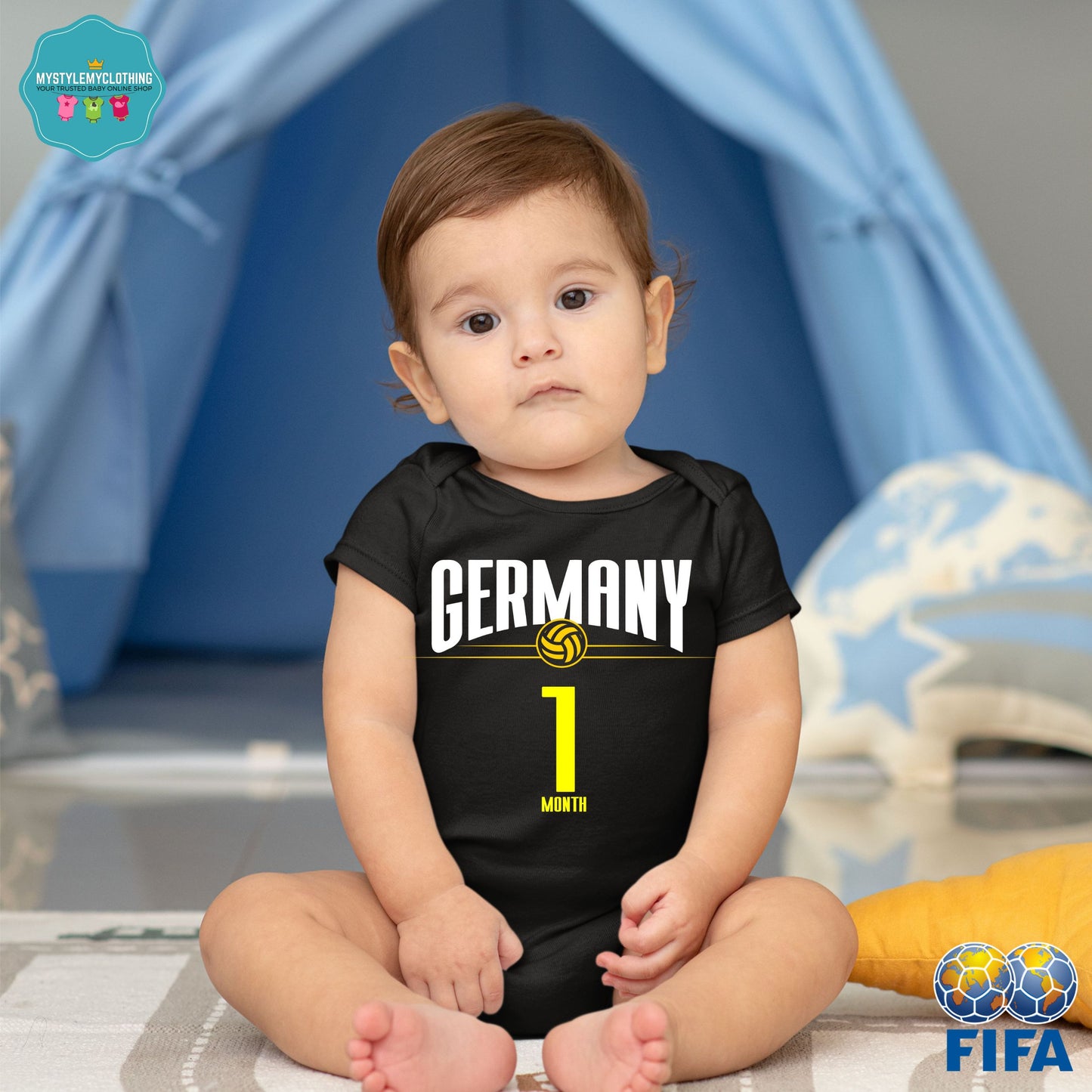 Baby FIFA Soccer Football Jersey Onesies - Germany