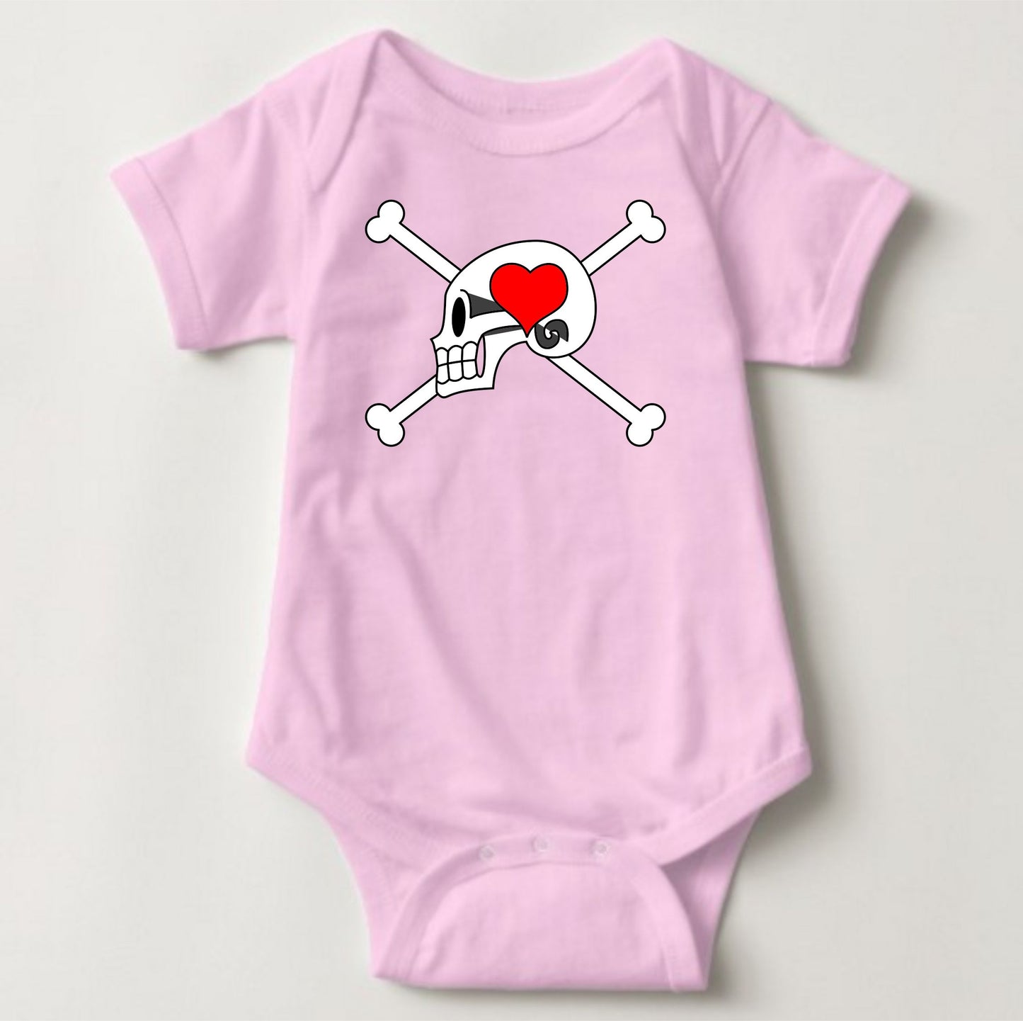 Baby Character Onesies - Jolly Roger One Piece Colored