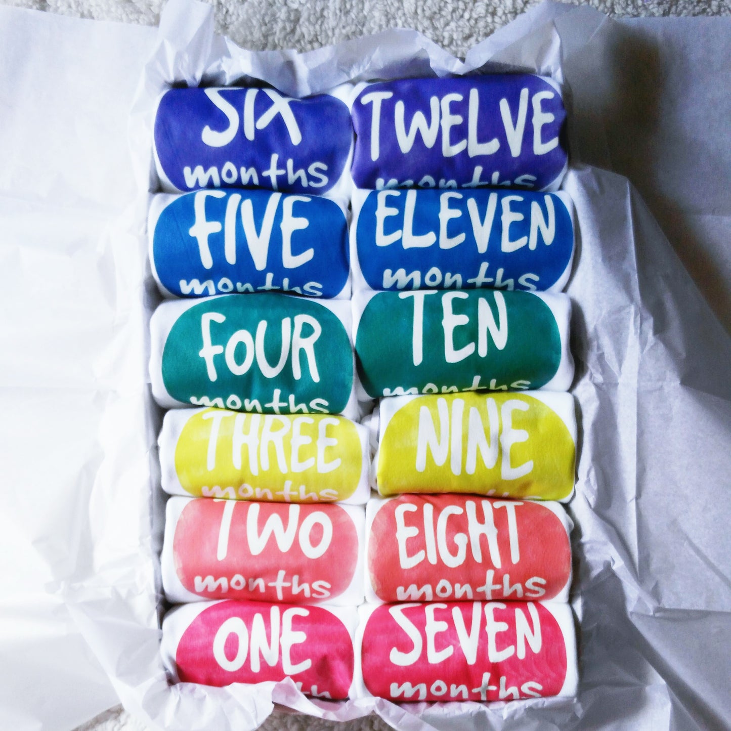 Baby Custom Monthly Onesies - Set
