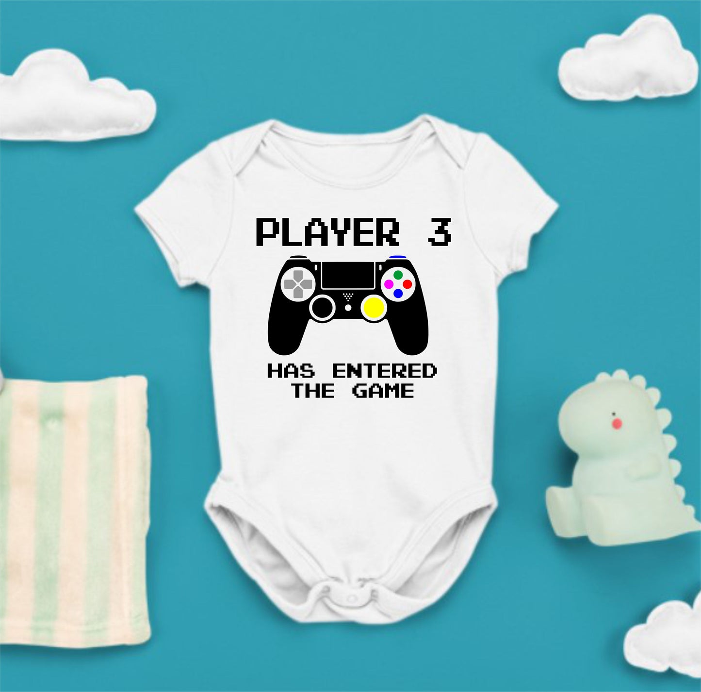 Baby Statement Onesies - Player 3 has entered the game