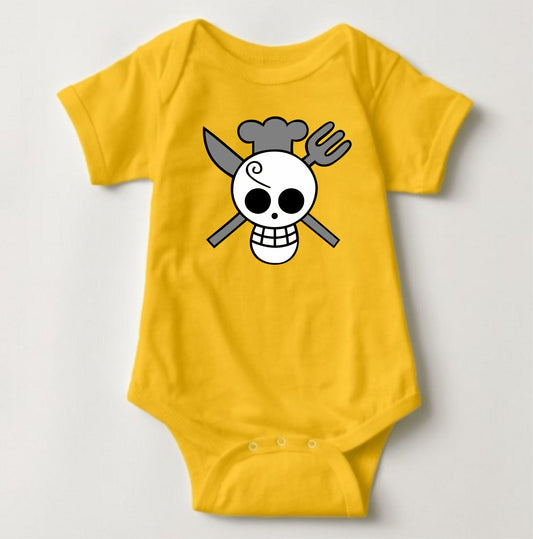 Baby Character Onesies - Jolly Roger One Piece Sanji
