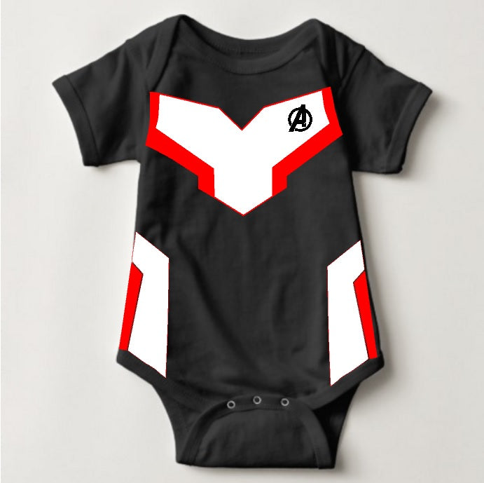 Baby Superhero Onesies with Name Back Print - Avengers