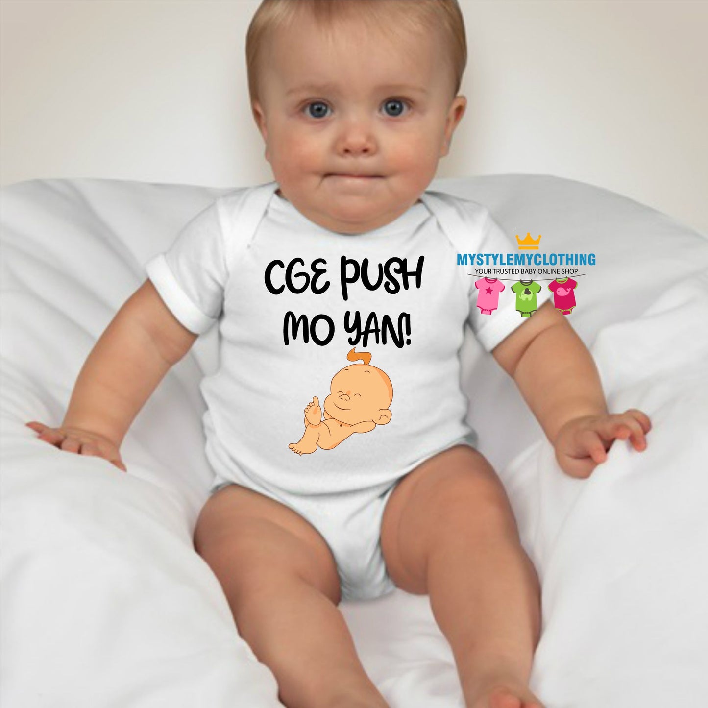 Baby Statement Onesies- Push mo yan!