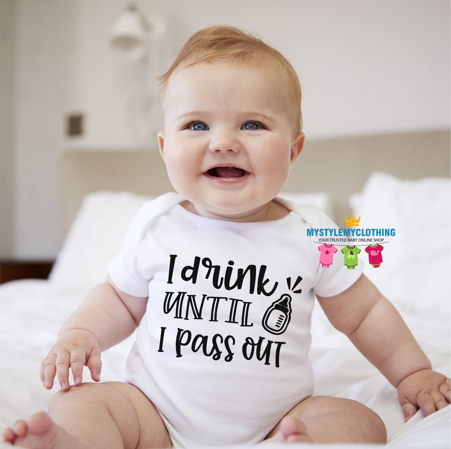 Baby Statement Onesies- Drink Pass Out