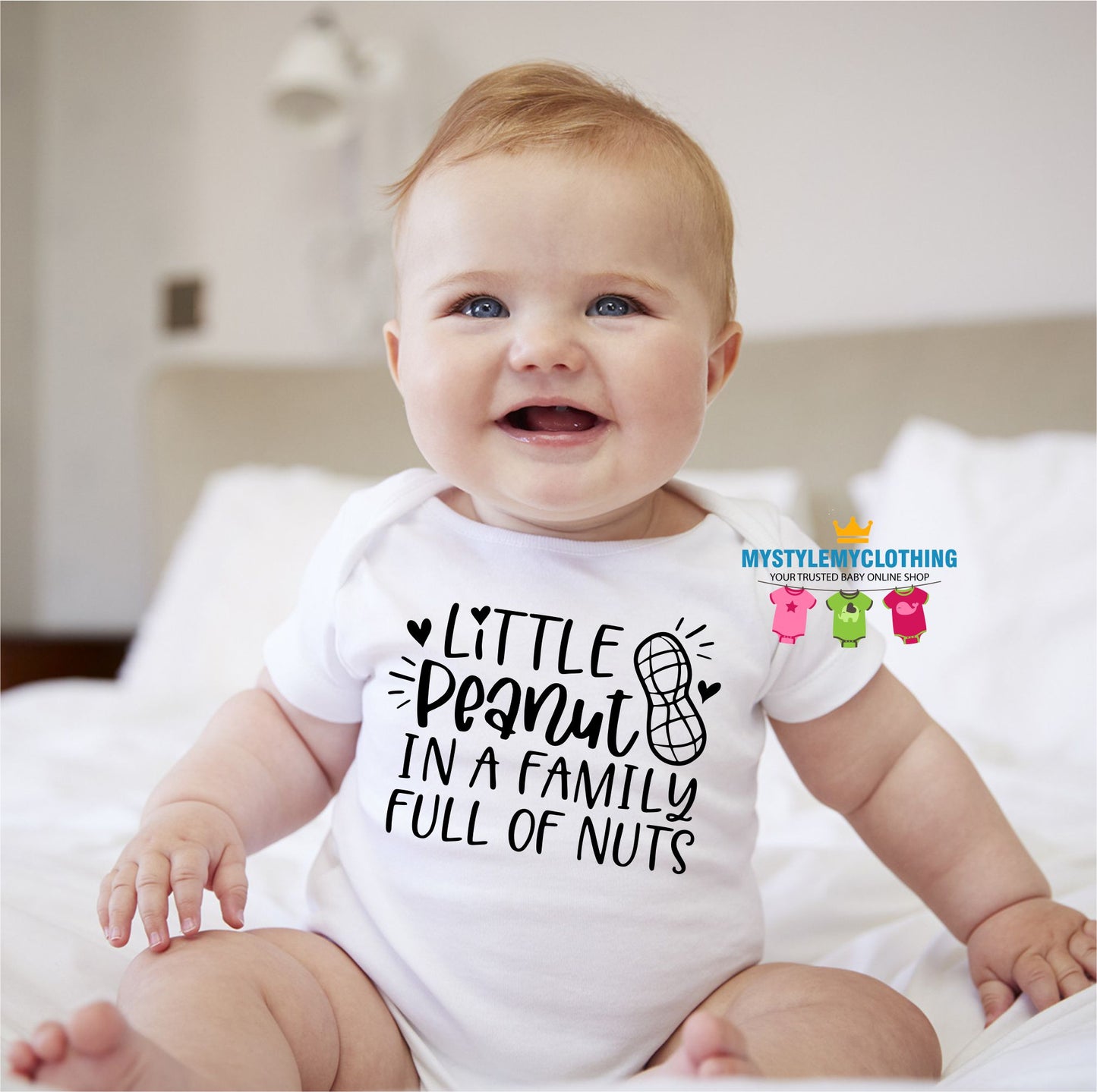 Baby Statement Onesies- Little Peanut