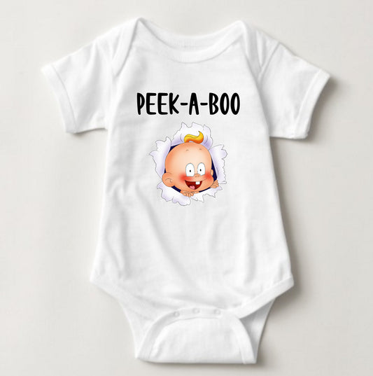 Baby Statement Onesies- Peek-A-Boo