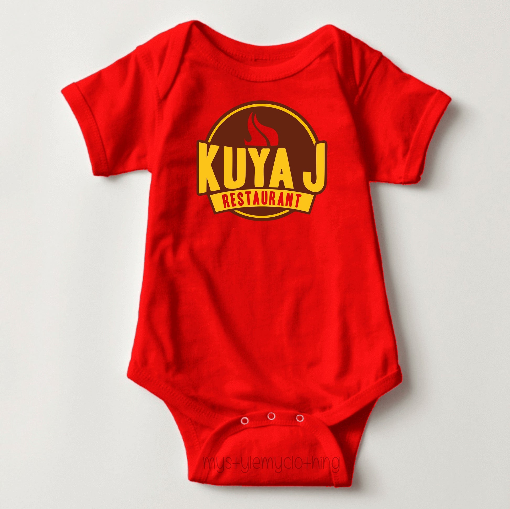 Baby Onesies Logo - Kuya J - MYSTYLEMYCLOTHING