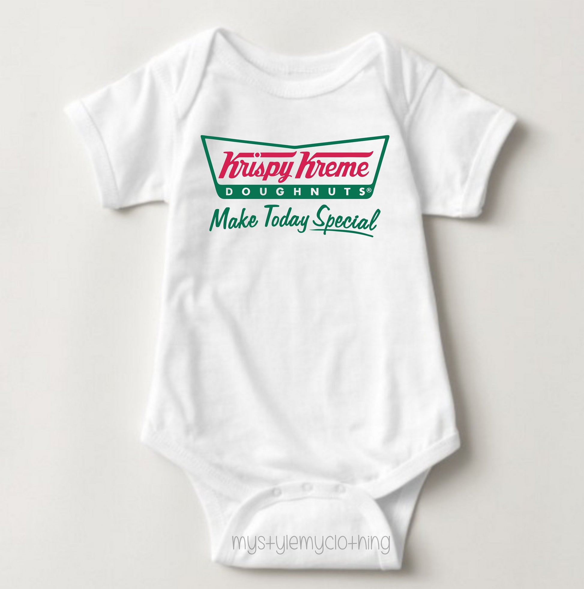 Baby Onesies Logo - Krispy Kreme - MYSTYLEMYCLOTHING