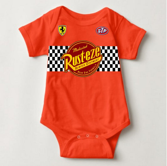 Baby Birthday Onesies  - The Cars Rust-eze Orange - MYSTYLEMYCLOTHING