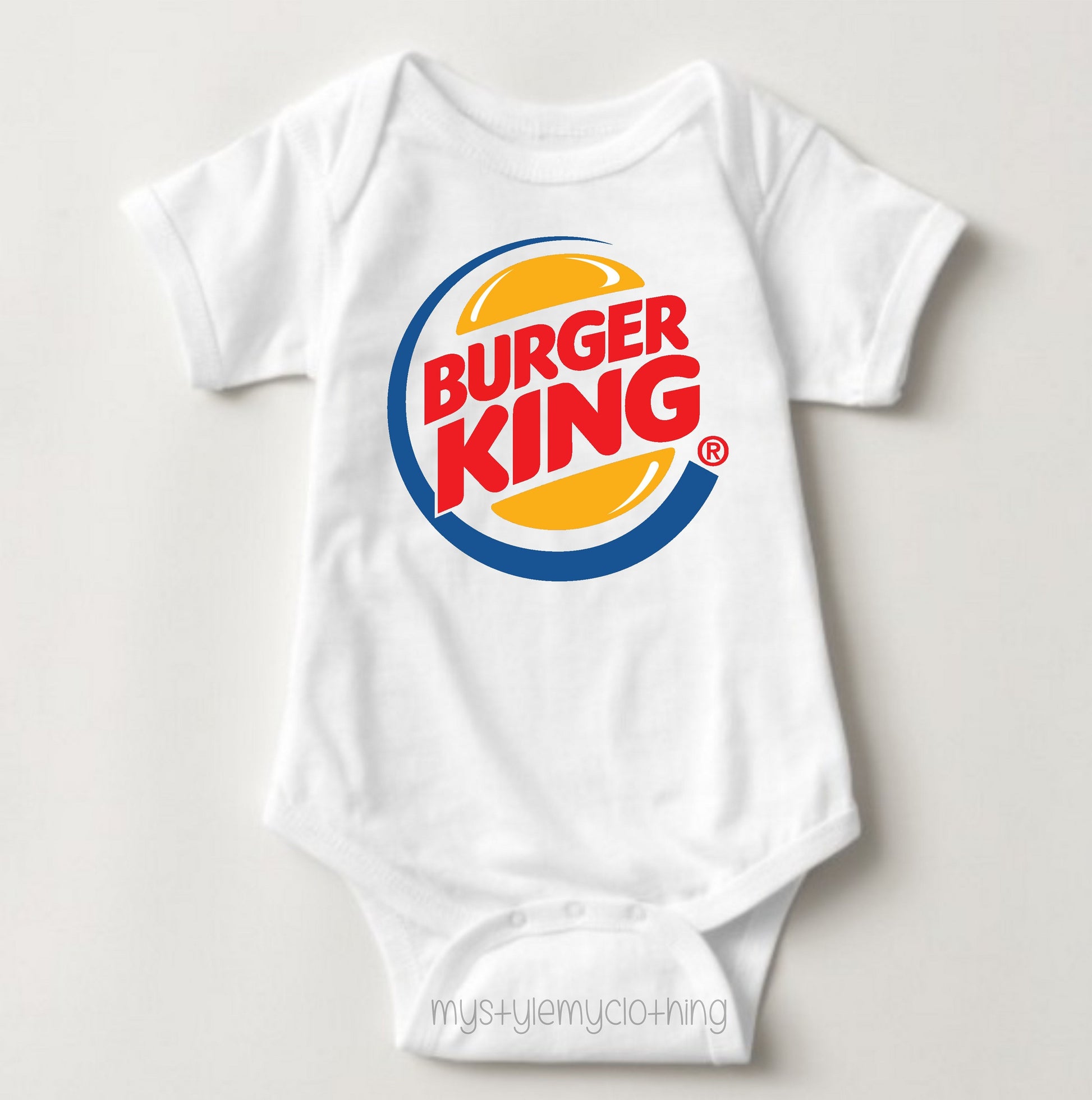 Baby Onesies Logo - Burger King - MYSTYLEMYCLOTHING