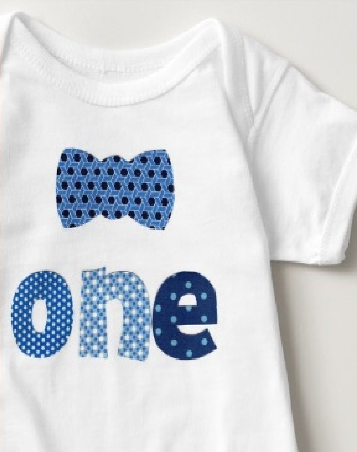 Baby 1st Birthday Onesies - 1 One (Bowtie) - MYSTYLEMYCLOTHING