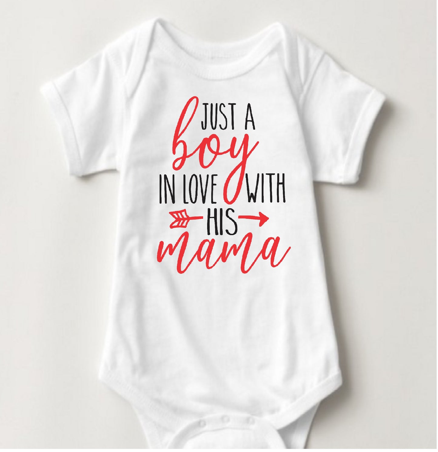 Valentines Onesies - Just a Boy In Love - MYSTYLEMYCLOTHING