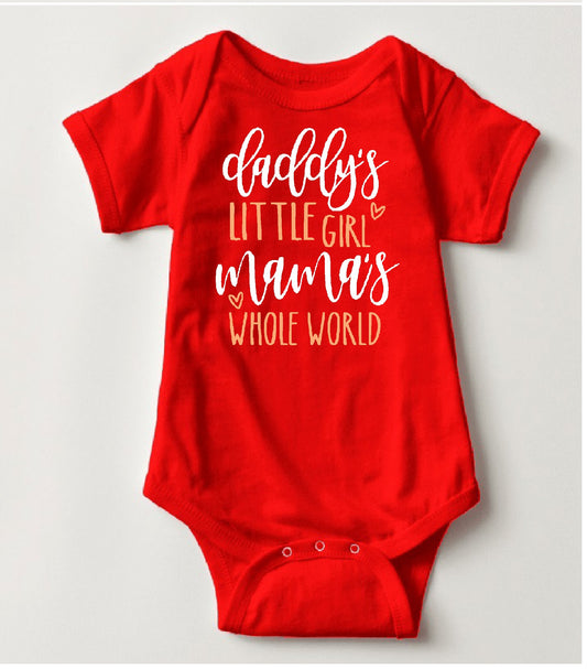 Valentines Onesies - Daddy's Little Girl - MYSTYLEMYCLOTHING