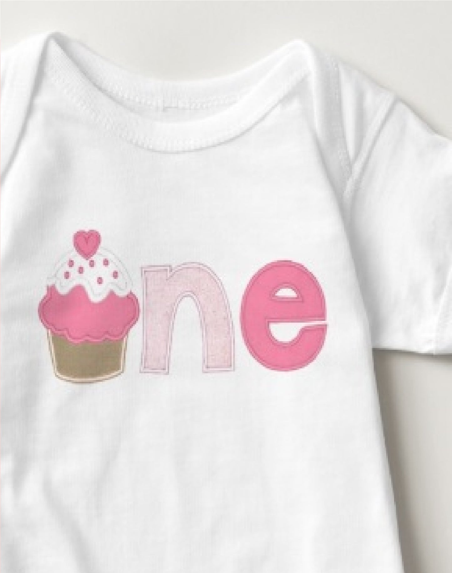 Baby 1st Birthday Onesies - 1 One (Cupcake) - MYSTYLEMYCLOTHING