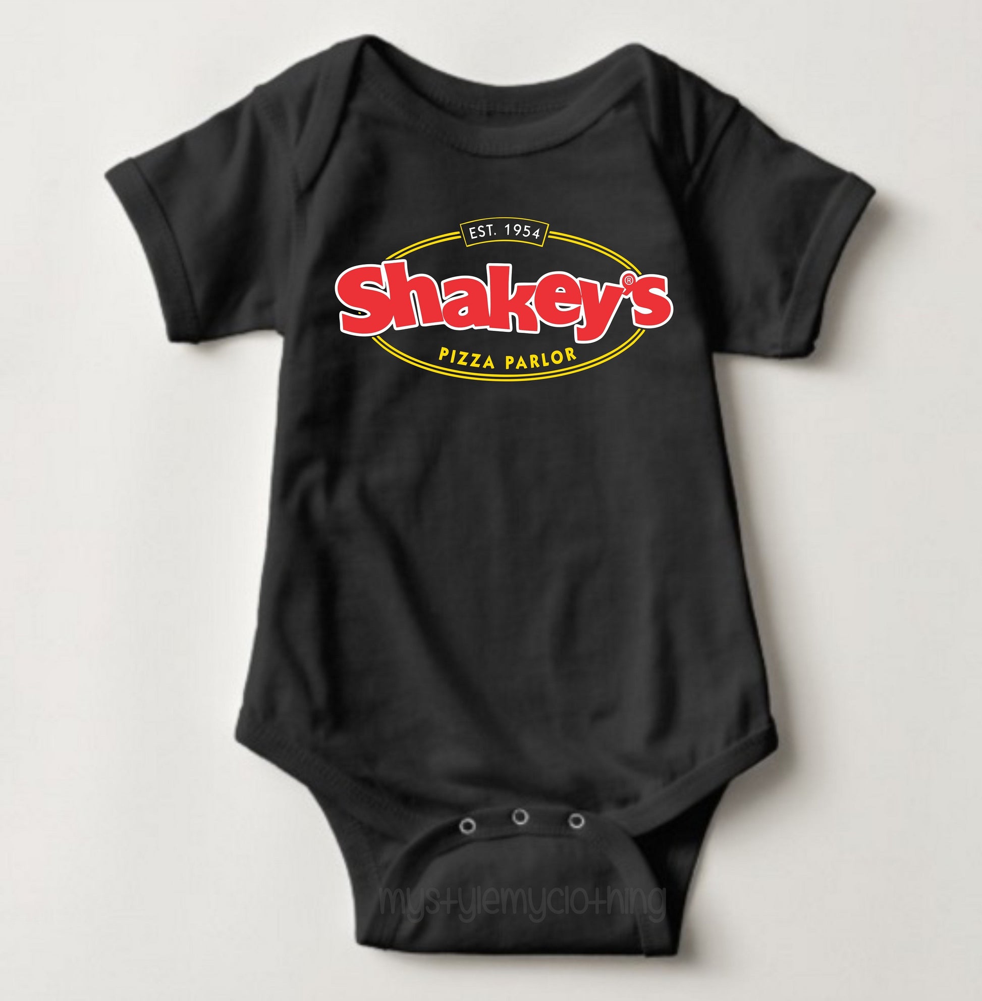 Baby Onesies Logo - Shakey's - MYSTYLEMYCLOTHING