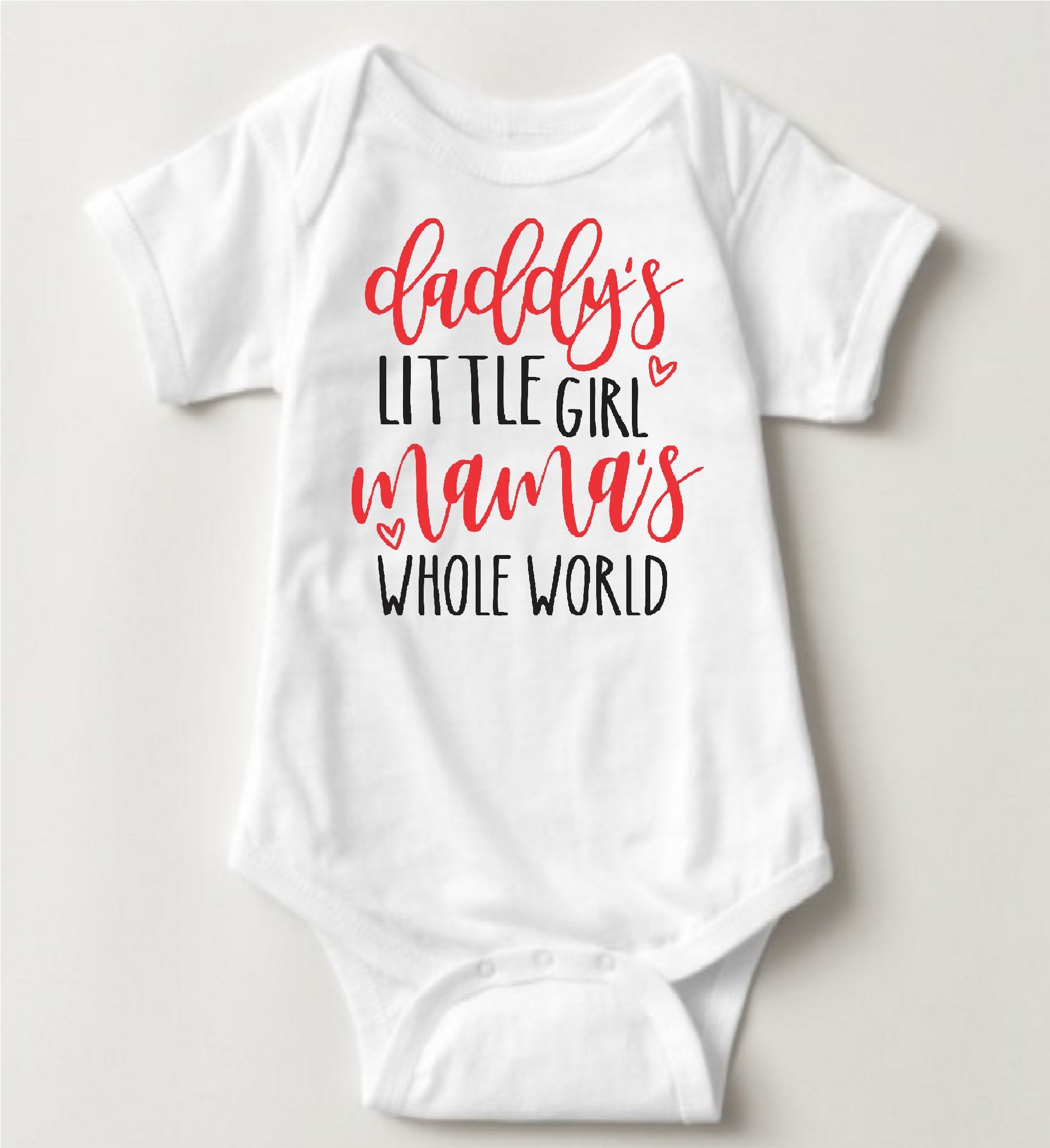 Valentines Onesies - Daddy's Little Girl - MYSTYLEMYCLOTHING