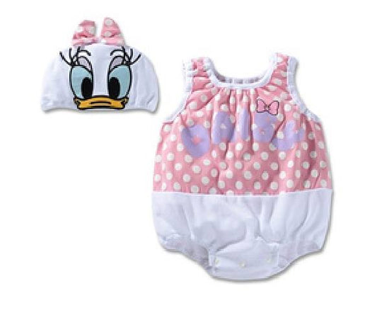 Baby Romper Daisy Duck Costume Disney Bubble Baby Romper with Hat Set - MYSTYLEMYCLOTHING