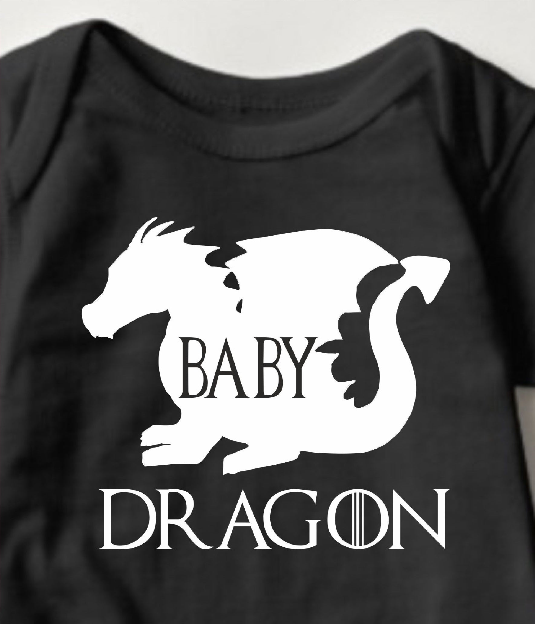 Baby GOT Collection Onesies - Baby Dragon (Black) - MYSTYLEMYCLOTHING