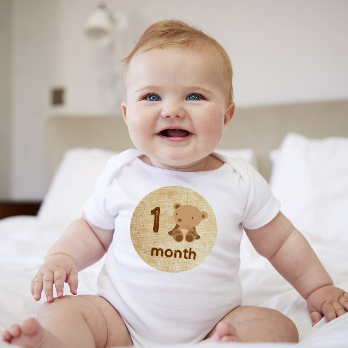 Baby Custom Monthly Onesies - Forest Animals I - MYSTYLEMYCLOTHING