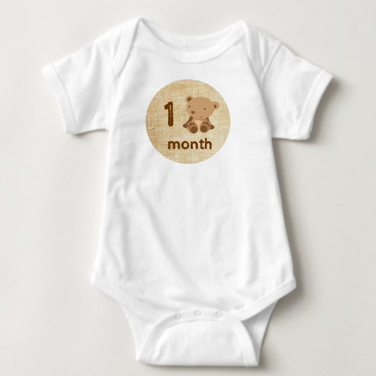 Baby Custom Monthly Onesies - Forest Animals I - MYSTYLEMYCLOTHING