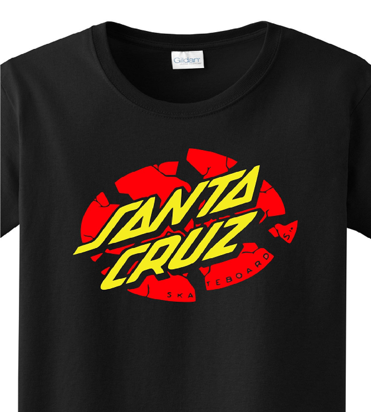 Skate Men's Shirt - Santa Cruz (Black) - MYSTYLEMYCLOTHING