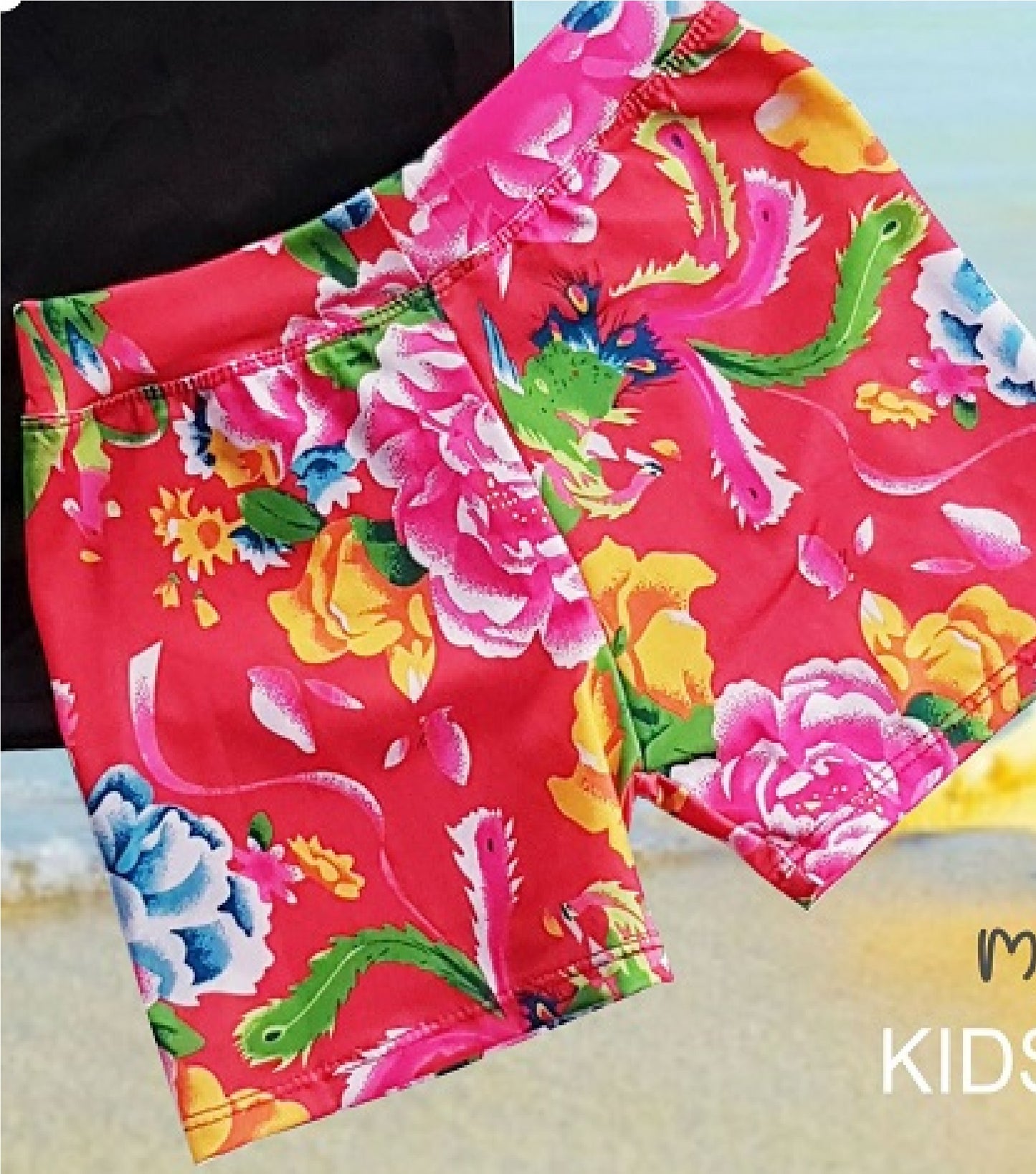 Kids Boys and Girls Rash Guard Rashie Swimwear -ALOHA RED - MYSTYLEMYCLOTHING