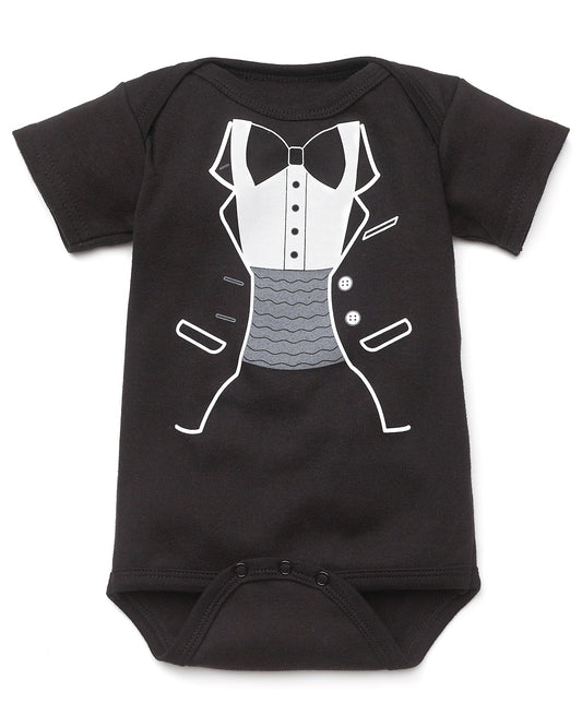 Baby Romper Toddler Baby Black Tuxedo - MYSTYLEMYCLOTHING