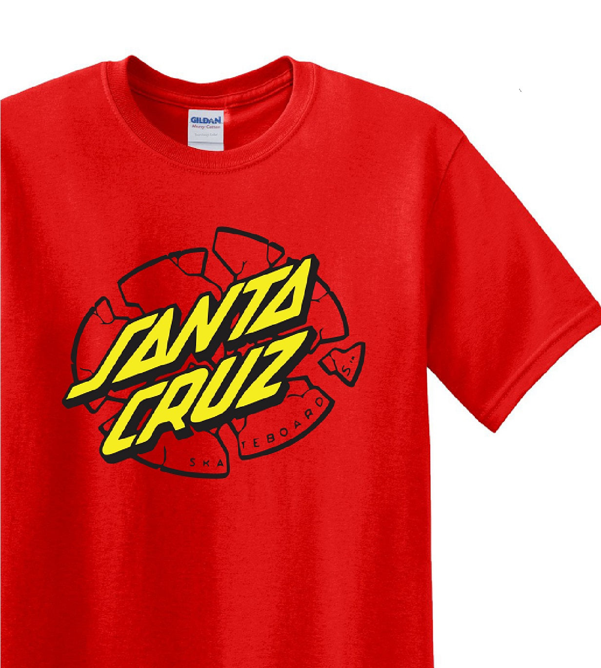 Skate Men's Shirt - Santa Cruz (Red) - MYSTYLEMYCLOTHING